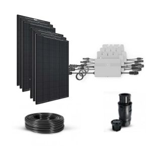 Kit solar pentru autoconsum 1920W 230V cu 6 panouri fotovoltaice monocristaline 320W 24V si 3 microinvertoare a cate 260W putere maxima de iesire  pret ieftin