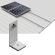 Cadru din aluminiu de inalta calitate pentru fixarea unui panou fotovoltaic pe verticala pe acoperisurile din tabla pret ieftin