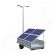 Generator solar mobil montat pe o remorca cu o singura axa IDELLA Mobile Energy IME 4, cu 4 panouri fotovoltaice IDELLA Power Poly IPP 550W, un stalp de iluminat cu 3 brate si 3 lampi solare cu LED