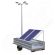 Instalatie fotovoltaica mobila montata pe remorca cu o singura axa IDELLA Mobile Energy IME 2, cu doua panouri solare, un stalp si 4 corpuri de iluminat cu leduri