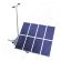 Generator fotovoltaic mobil IDELLA Mobile Energy IME 8 cu un stalp pentru iluminat, doua lampi cu LED si 8 module solare IDELLA Power Poly IPP 550W, pentru santiere temporare sau aplicatii agricole
