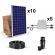 Kit solar pentru autoconsum 2800W 230V, cu 10 panouri fotovoltaice policristaline 280W 24V si 5 microinvertoare cu cabluri premontate pret ieftine