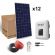 Kit solar pentru autoconsum 3300W cu 12 panouri fotovoltaice cu 60 celule policristaline 280W 24V, un invertor monofazat central si o antena WIFI pret ieftin