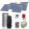 Puffer bivalent de 1000 litri si panouri solare ieftine, Pachet cu panou solar cu tuburi vidate, Instalatii solare pentru incalzire Solariss Iunona