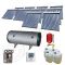 Instalatii solare presurizate cu boiler solar pentru apa calda, Colectoare solare vidate la pachet cu boiler orizontal, Set colectoare solare vidate si boiler orizontal SIU 10x20-2000.2BMH