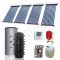 Puffer solar bivalent la set cu panouri solare SIU 4x10-300.2PF, Instalatie solara cu tuburi vidate si Puffer de 300 litri, Set colectoare solare cu tuburi vidate si Puffer import China