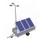 Generator solar mobil IDELLA Mobile Energy IME 3 pentru aplicatii agricole sau santiere temporare cu 3 panouri fotovoltaice IDELLA Power Poly IPP 550W, un stalp pentru iluminat si 3 lampi cu LED
