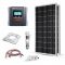 Kit solar 360W pentru barci, rulote si autorulote, cu doua panouri fotoelectrice monocristaline 180W 12V, un regulator de incarcare solar MPPT 30A 12V – 24V si setul complet de cabluri presertizate cu conectori MC4 pret ieftin