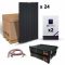 Kit solar autonom 7440W cu 24 panouri fotovoltaice monocristaline 315W 24V, 2 invertoare hibride MPPT 48V 80A si 2 acumulatori LITIU 3.5kWh 48V 74A pret ieftin