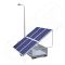 Remorca solara mobila pentru aplicatii agricole sau santiere temporare IDELLA Mobile Energy IME 6, cu un stalp pentru iluminat, o lampa solara cu LED si 6 panouri fotovoltaice IDELLA Power Poly IPP 550W