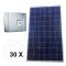 Sisteme fotovoltaice trifazate 7.5 kW cu invertor Piko Kostal 8.3 cu injectare in retea