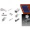 Kit structura de prindere panouri fotovoltaice pentru acoperis inclinat din tigla sau tabla de 10 kW putere instalata