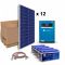 Kit solar 3360W pentru instalatiile autonome cu 12 panouri fotoelectrice policristaline 280W 24V, 4 acumulatori solari 200Ah 12V si un invertor hibrid MPPT 5.5KVA 48V 100A pret ieftin